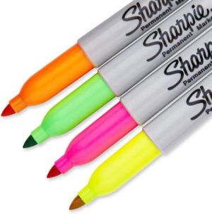 Маркер Sharpie Neon, 4 цвята
