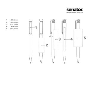 Химикалка Senator Super Hit Matt Recycled 3304, червен