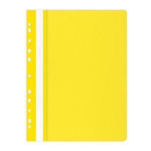 Папка Office Products с прозрачно лице европерф, жълта