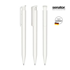 Химикалка Senator Super-Hit Polished 2883, бял/бял