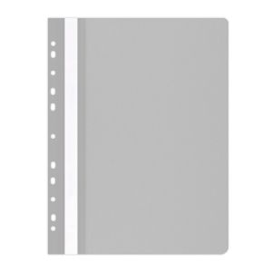 Папка Office Products с прозрачно лице европерф, сива