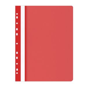 Папка Office Products с прозрачно лице европерф,червен