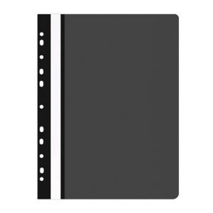 Папка Office Products с прозрачно лице европерф,черна