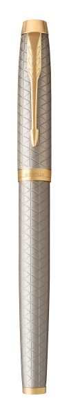 Писалка Parker IM Prem Warm Silver GT, F, с кутия