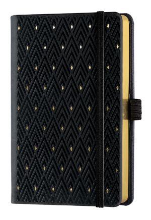 Бележник Castelli C&G, 9x14cm, лин, Diamond Gold