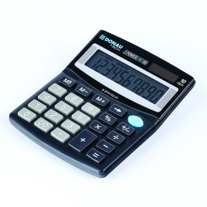 Настолен калкулатор Donau Tech, 10 разряда, черен