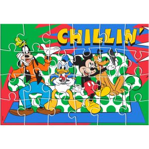 Двустранен пъзел за оцветяване, 24 части, Mickey