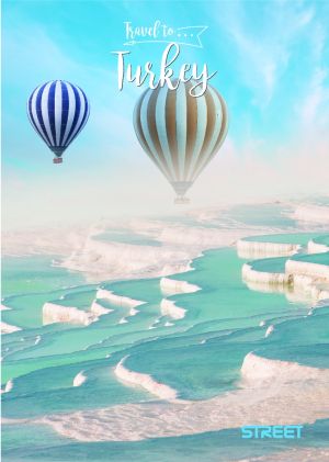 Тетрадка с телчета А4, 60 листа, ШР, БГ, Travel To
