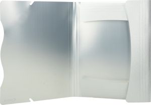 Папка с ластик Optima, А4, блестящи цветове, асорти