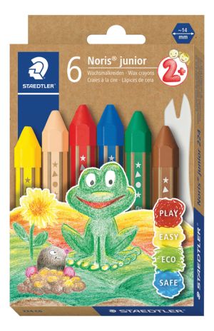 Пастели Staedtler Noris Junior 224, 6 цвята