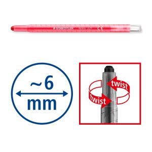Пастели Staedtler Noris Twister 221, 12 цвята