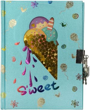 Бележник с катинарче, 13х18см, 80л, Sweets