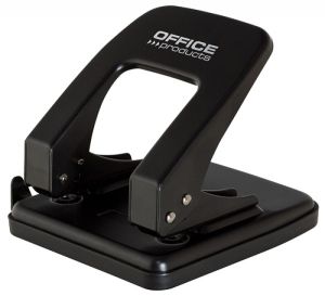 Перфоратор Office Products, до 40 листа, метален, черен