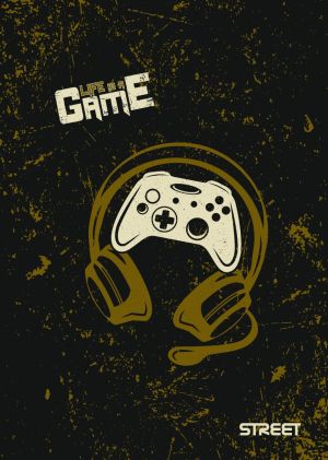 Тетрадка с телчета А5, 60 листа, широки редове, БГ, Gaming