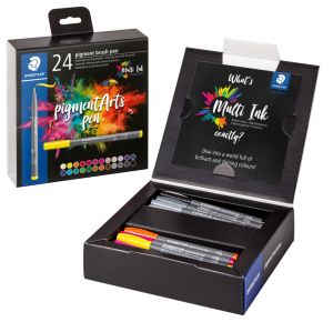 Флумастри Staedtler Pigment Brush 371, 24 цвята