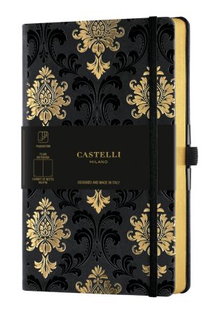 Бележник Castelli C&G, 13x21cm, б.л, Baroque Gold