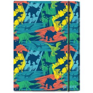 Папка с ластик Street Dino A4, 1 cm