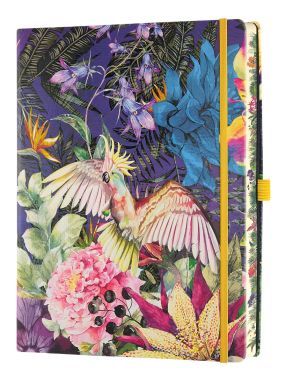 Бележник Castelli Eden, 13x21cm, лин, Cockatiel