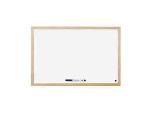 Дъска Bi-Office бяла с дървена рамка, 60х90 cm