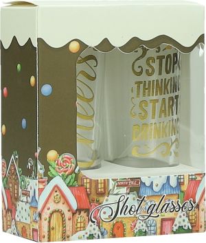 Комплект чашки за шот XMAS, 2x25 ml