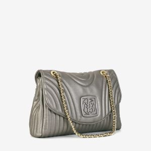 Чанта Ynot Stripes 008, 34x9x20cm, Silver