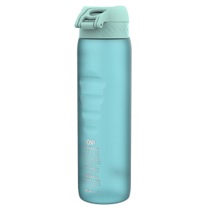 Бутилка за вода Ion8 Mot., рециклирана пластмаса,1000ml, Sonic blue