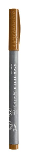 Флумастер Staedtler Pigment Brush 371, свкафяв 790