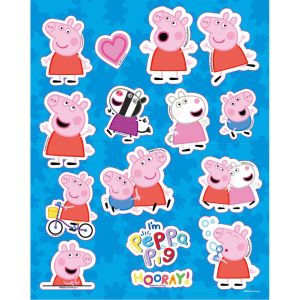 Книжка за оцветяване, 24 страници, 6 маркера и стикери, peppa pig