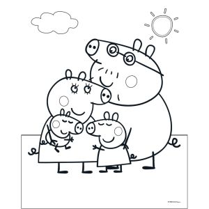 Книжка за оцветяване, 24 страници, 6 маркера и стикери, peppa pig