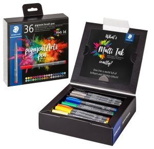 Флумастри Staedtler Pigment Brush 371, 36 цвята