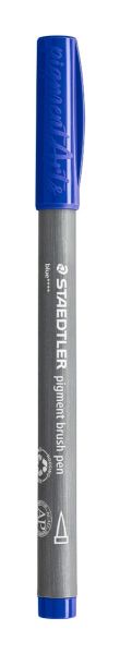 Флумастер Staedtler Pigment Brush 371, син 3