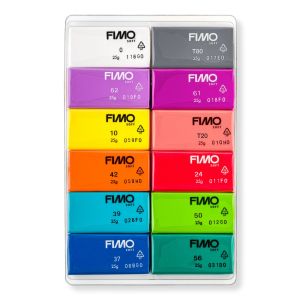 Комплект глина Staedtler Fimo Soft, 12цвята х 25g, Brilliant