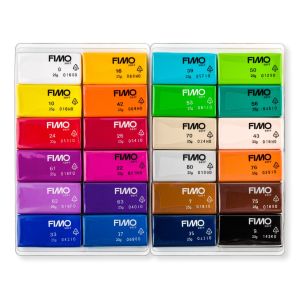 Комплект глина Staedtler Fimo Soft, 24 цвята х 25g, Basic
