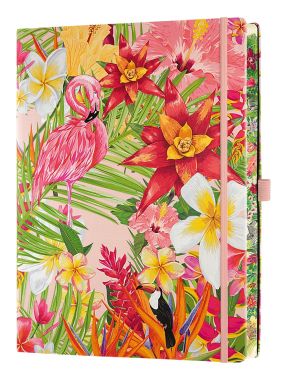 Бележник Castelli Eden, 19x25cm, лин, Flamingo