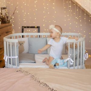 Многофункционално бебешко легло ComfortBaby Smart Trip 5в1- Сив