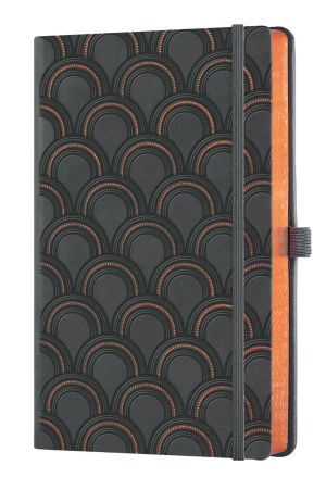 Бележник Castelli C&G, 9x14cm, лин,Art Deco Copper