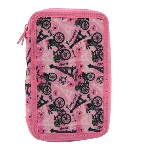Несесер Octopus, 2 ципа, пълен, 13х19.5х4.5 см, Romance