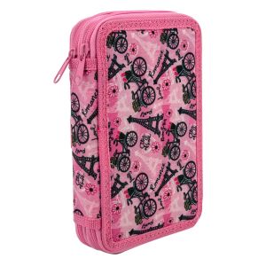 Несесер Octopus, 2 ципа, пълен, 13х19.5х4.5 см, Romance