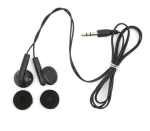 Стерео слушалки Fiesta Earphones FIS, ЧЕРЕН