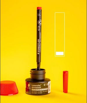 Мастило Staedtler 487 17 за перм. м-ри,15ml, червен