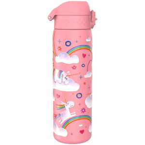 Бутилка за вода Ion8 Print, метална, 600ml, ЕДНОРОГ