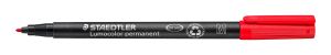 Маркер Staedtler Lumocolor 317 OHP М, червен