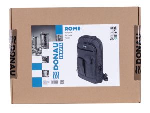 Раница за лаптоп 13,3" Donau Travel Rome, черна