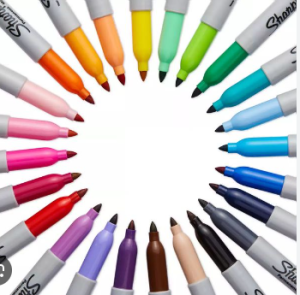 Перманентен маркер Sharpie, F, червен