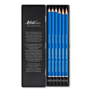 Комплект моливи Staedtler Mars Lumograph, 6 броя soft