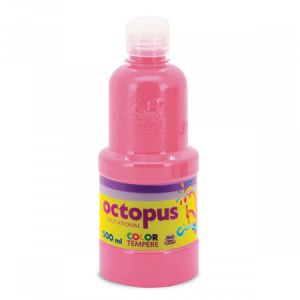 Темперна боя Octopus, 500 мл в бутилка, розова