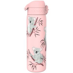 Бутилка за вода Ion8 Print, метална, 600ml, КОАЛА