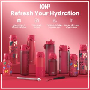 Термо бутилка за вода Ion8 SC, метална, 920ml, МАГЕНТА
