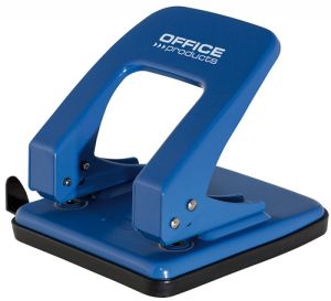 Перфоратор Office Products, до 40 листа, метален, син