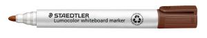 Маркер Staedtler Lumocolor 351 за бяла дъска, объл връх, кафяв